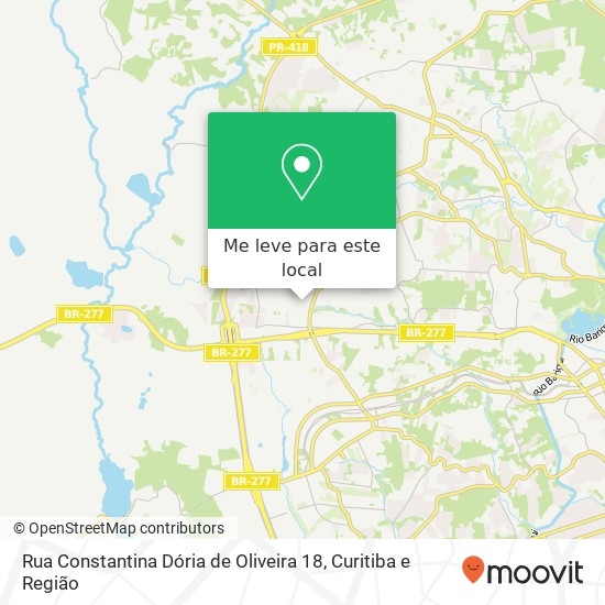 Rua Constantina Dória de Oliveira 18 mapa