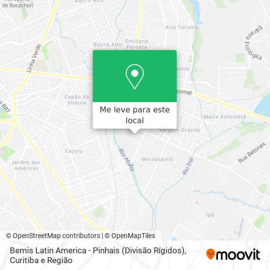 Bemis Latin America - Pinhais (Divisão Rígidos) mapa