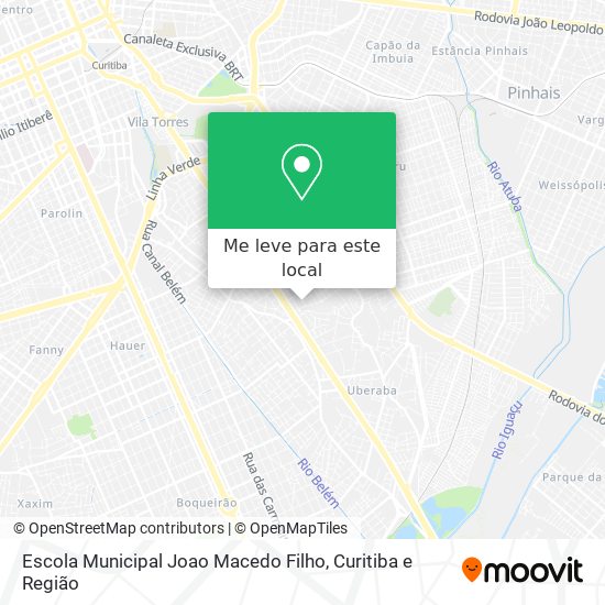 Escola Municipal Joao Macedo Filho mapa