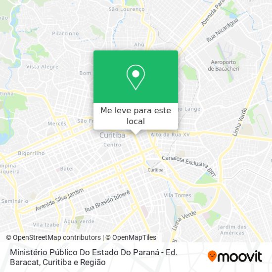 Ministério Público Do Estado Do Paraná - Ed. Baracat mapa