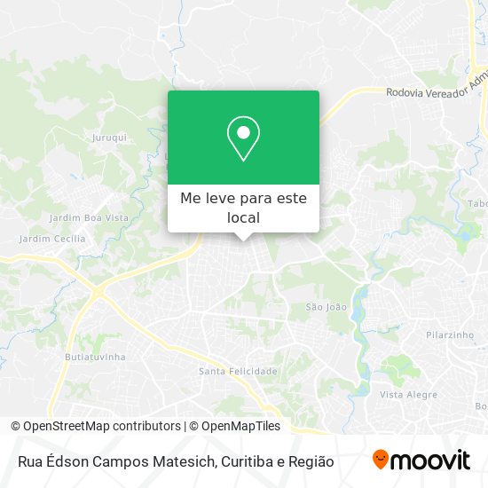 Rua Édson Campos Matesich mapa