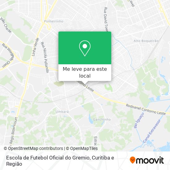 Escola de Futebol Oficial do Gremio mapa