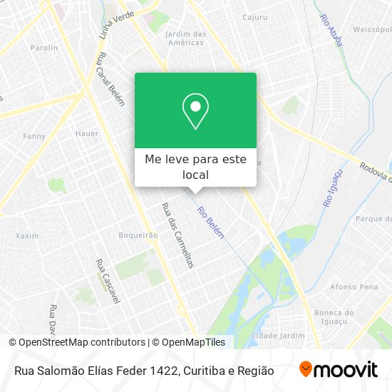 Rua Salomão Elías Feder 1422 mapa
