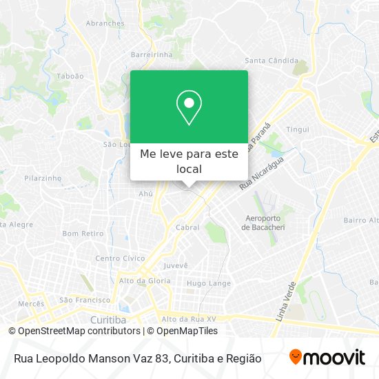 Rua Leopoldo Manson Vaz 83 mapa