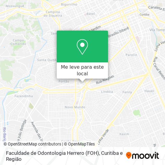 Faculdade de Odontologia Herrero (FOH) mapa