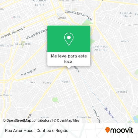 Rua Artur Hauer mapa