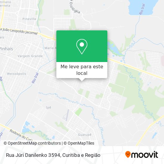 Rua Júri Danilenko 3594 mapa