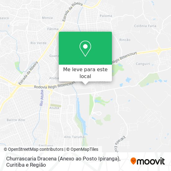 Churrascaria Dracena (Anexo ao Posto Ipiranga) mapa