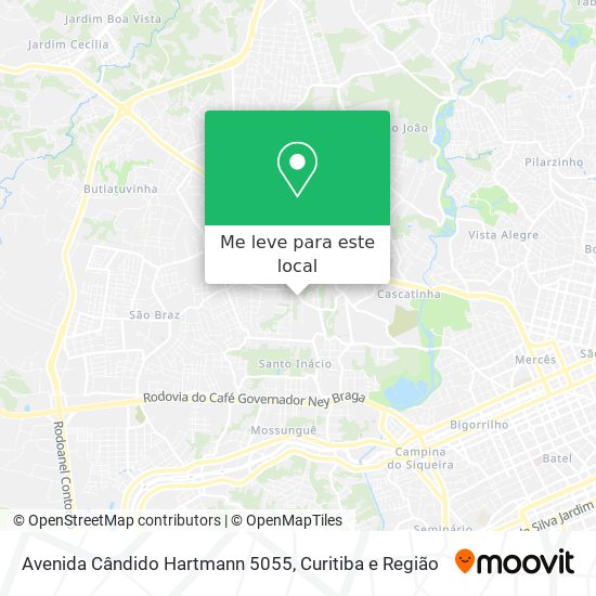 Avenida Cândido Hartmann 5055 mapa