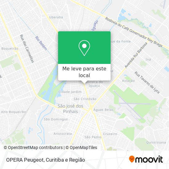 OPERA Peugeot mapa
