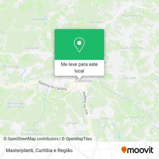 Masterplanti mapa
