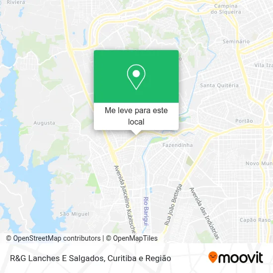 R&G Lanches E Salgados mapa