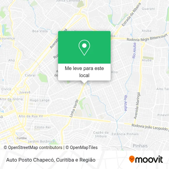 Auto Posto Chapecó mapa