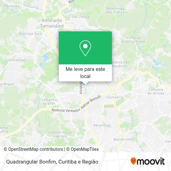Quadrangular Bonfim mapa