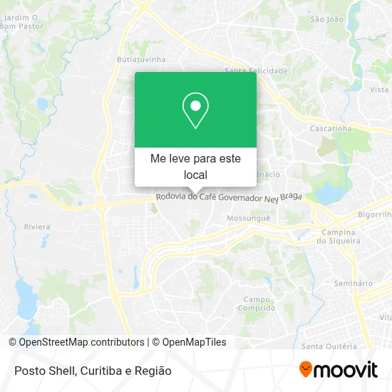Posto Shell mapa