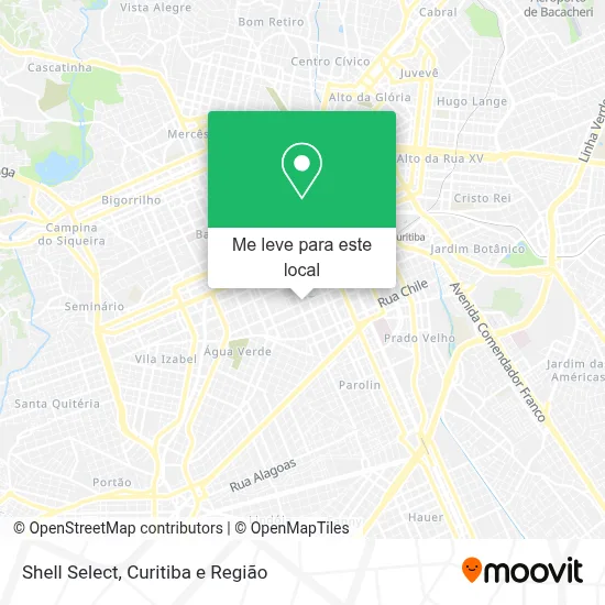 Shell Select mapa