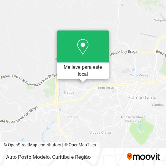 Auto Posto Modelo mapa