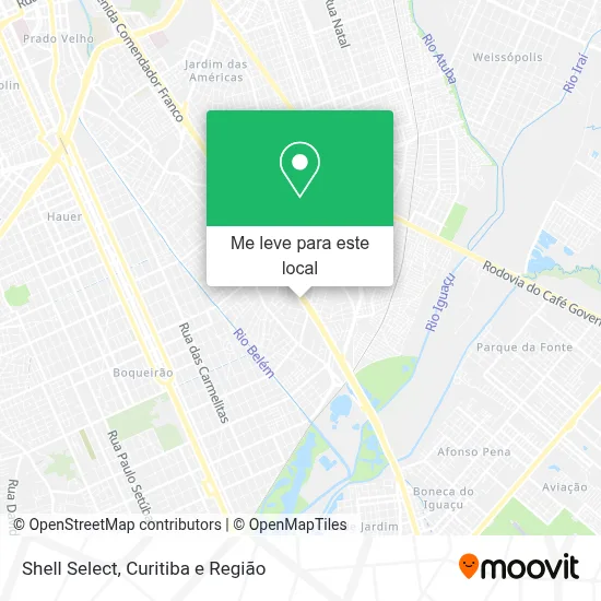 Shell Select mapa