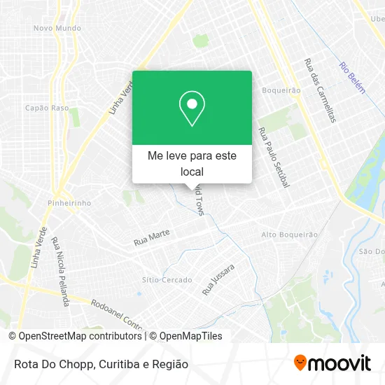 Rota Do Chopp mapa