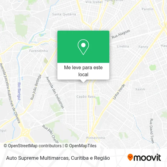 Auto Supreme Multimarcas mapa
