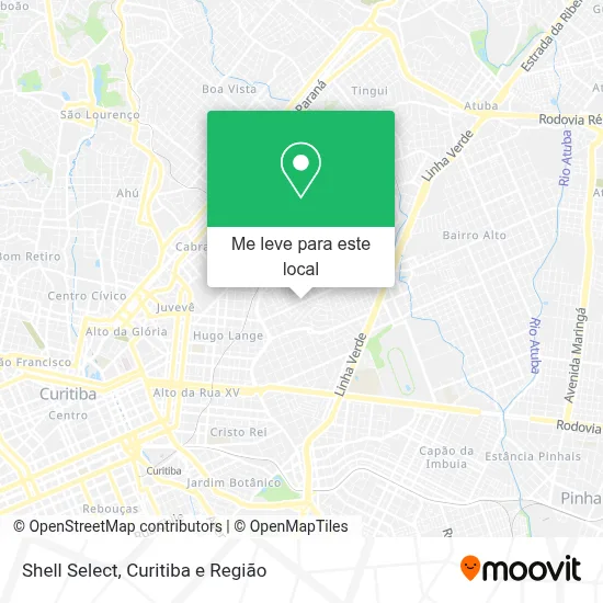 Shell Select mapa