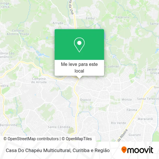 Casa Do Chapéu Multicultural mapa