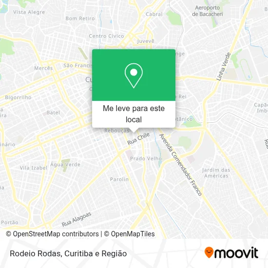 Rodeio Rodas mapa