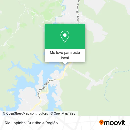 Rio Lapinha mapa