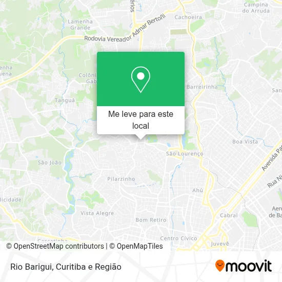 Rio Barigui mapa