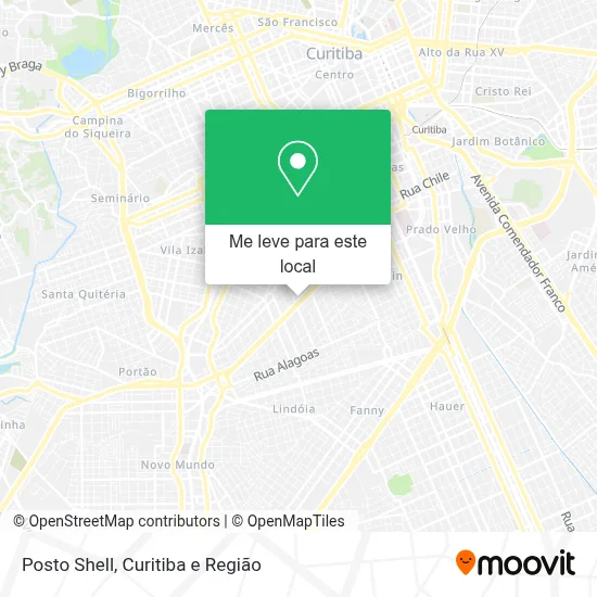 Posto Shell mapa