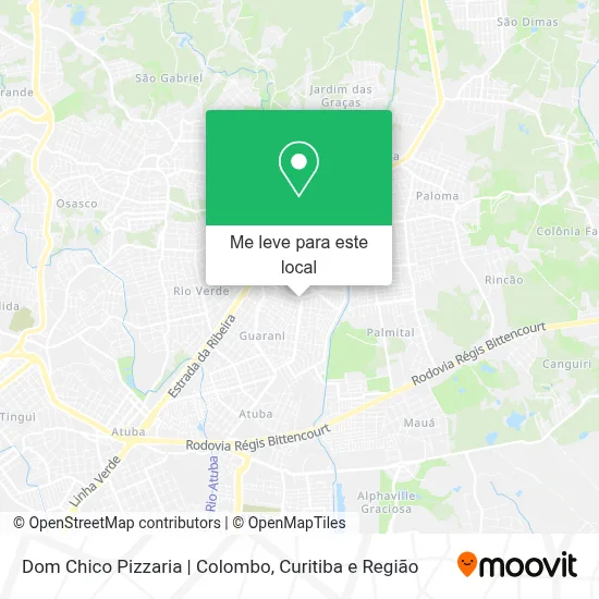Dom Chico Pizzaria | Colombo mapa