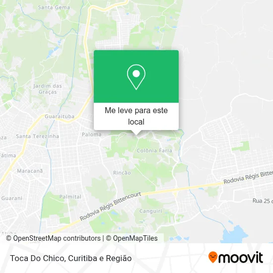 Toca Do Chico mapa