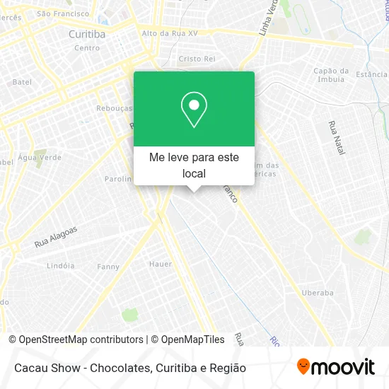 Cacau Show - Chocolates mapa