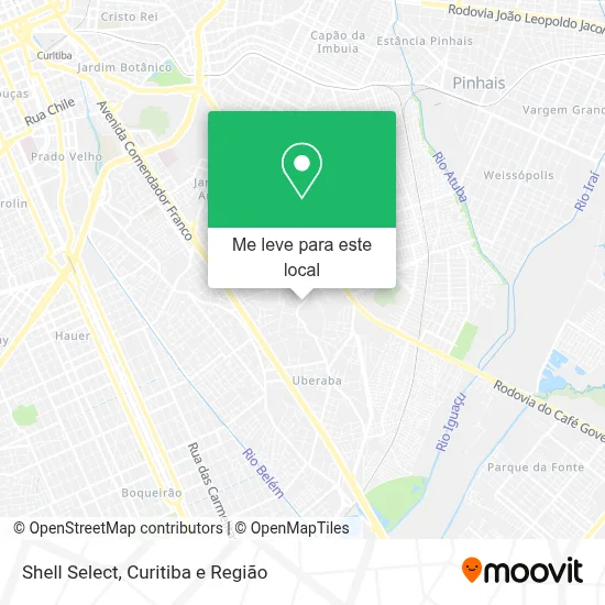 Shell Select mapa