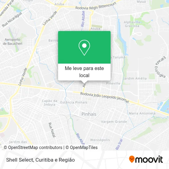 Shell Select mapa