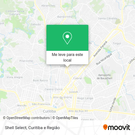 Shell Select mapa