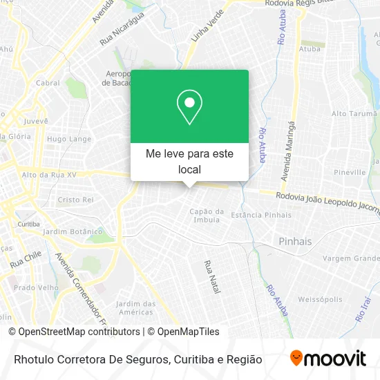 Rhotulo Corretora De Seguros mapa