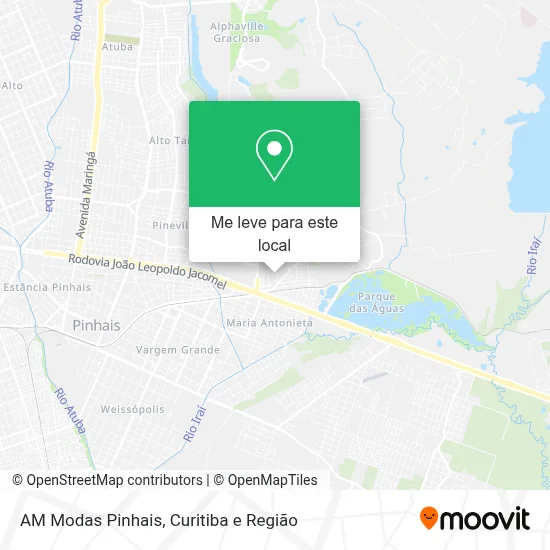 AM Modas Pinhais mapa