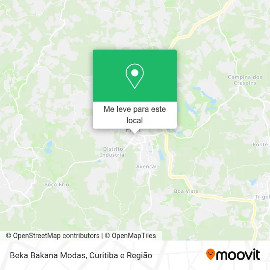 Beka Bakana Modas mapa