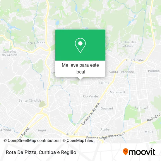 Rota Da Pizza mapa
