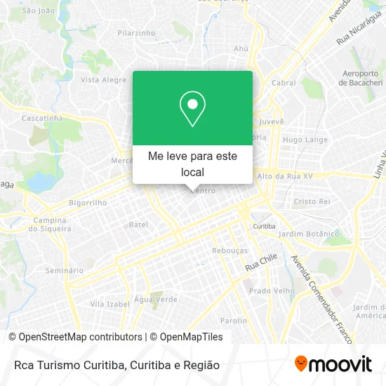 Rca Turismo Curitiba mapa