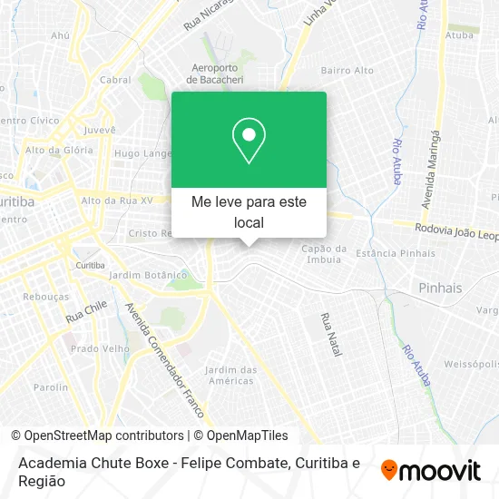 Academia Chute Boxe - Felipe Combate mapa