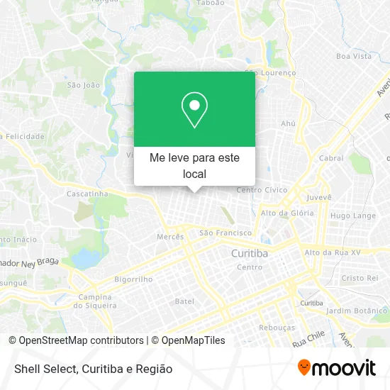 Shell Select mapa