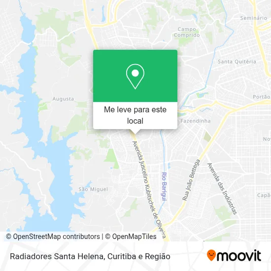 Radiadores Santa Helena mapa