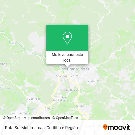 Rota Sul Multimarcas mapa