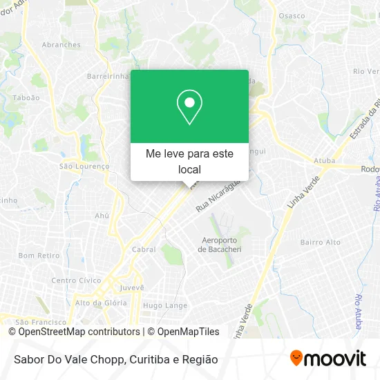 Sabor Do Vale Chopp mapa