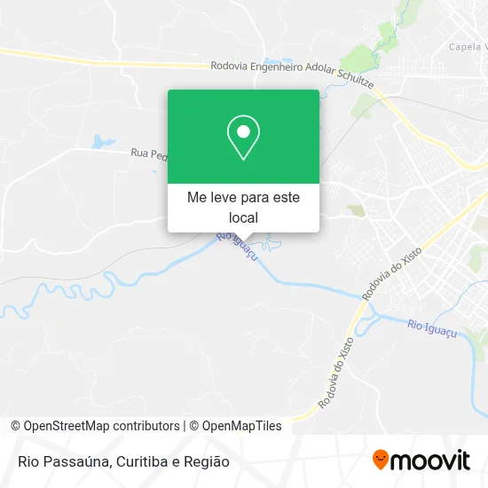 Rio Passaúna mapa