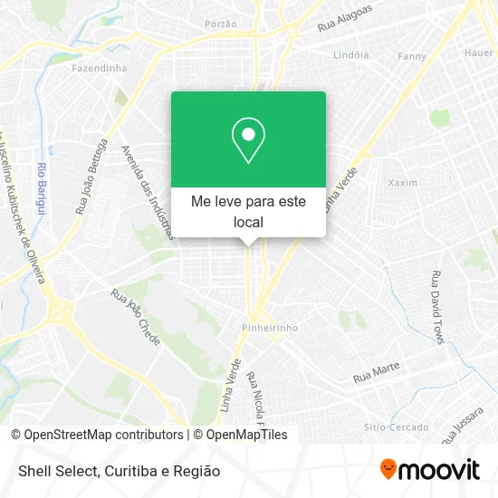 Shell Select mapa