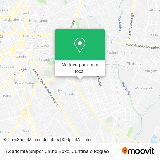 Academia Sniper Chute Boxe mapa