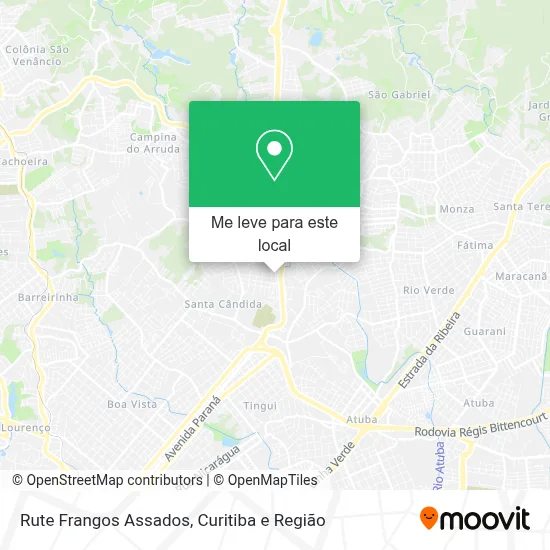 Rute Frangos Assados mapa